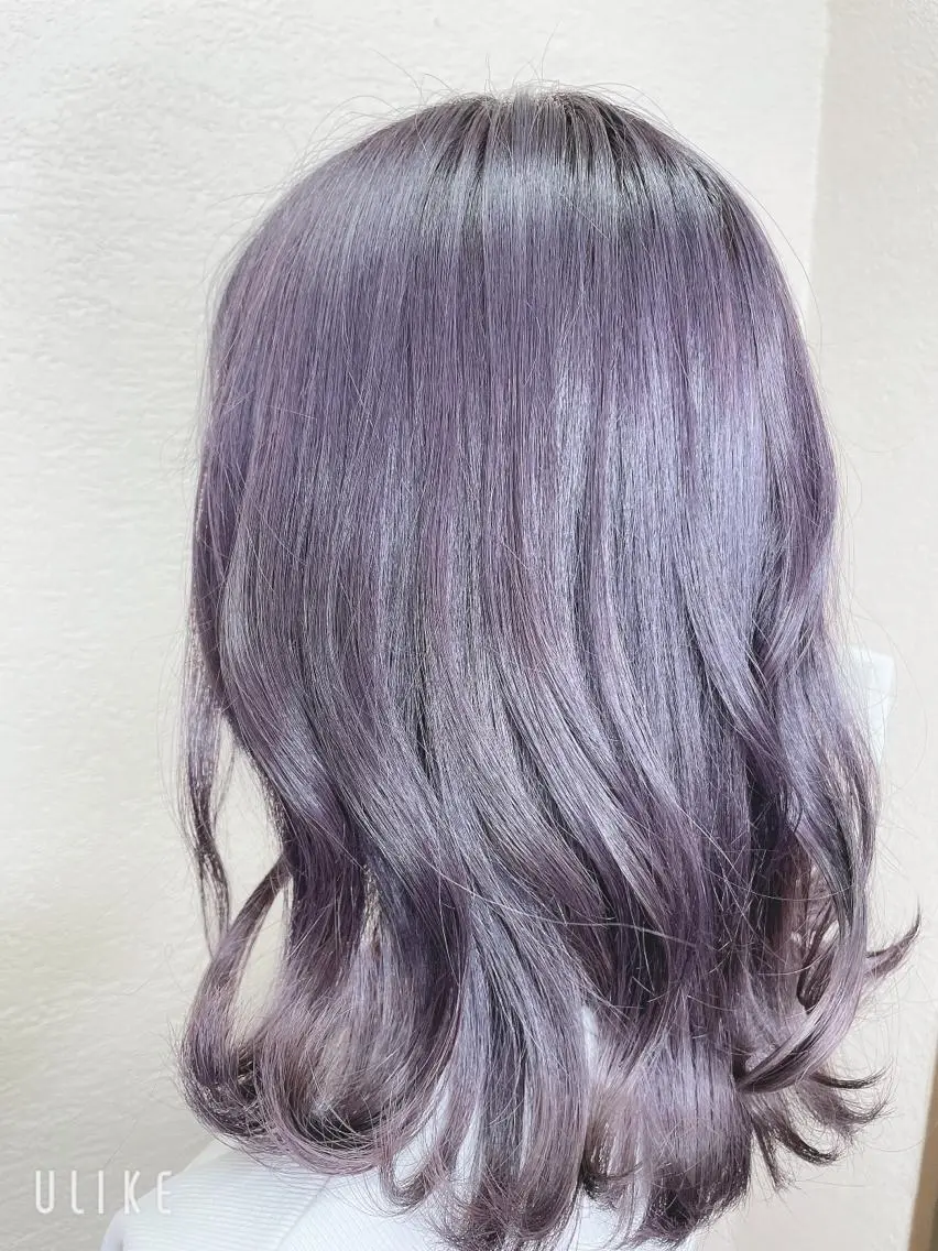 ロング カラー シルバー バイオレットカラー カット ヘアカラー トリートメント ❣️モードケイズ塚口 和田一将のヘアスタイル