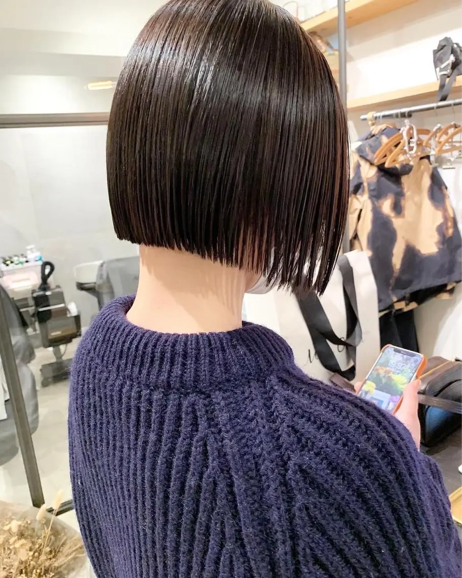 ショート カラー パーマ ヘアアレンジ 🫧赤み消し*艶髪 nanami🫧のヘアスタイル