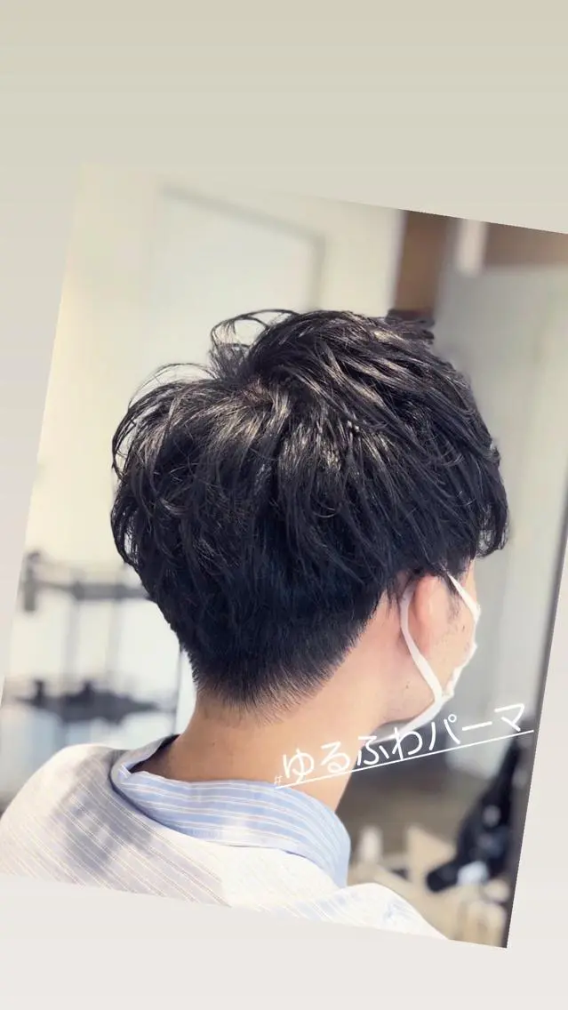 ショート パーマ メンズ カット パーマ MEN'S特化🌈 KATOのヘアスタイル