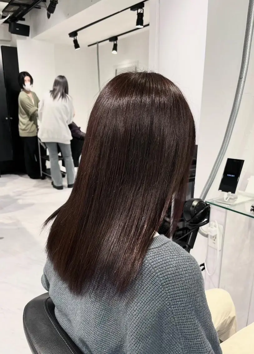 カラー ♡暖色寒色♡ 韓国風トレンドヘア♡のヘアスタイル