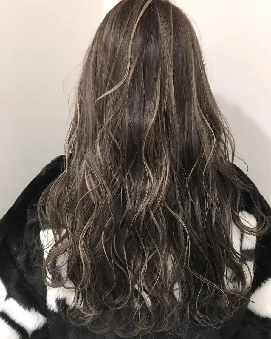 ロング カラー ヘアカラー トリートメント 🌈評価No.1🌈 艶髪カラー❌エクステのヘアスタイル