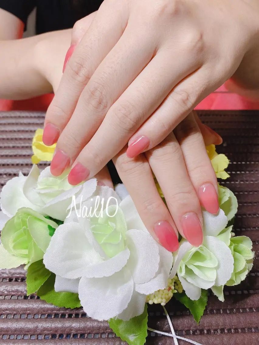 ネイル 長さ出し ラメ(グリッター) ラメグラデーション ハンドネイル Nail10 Kakoのネイルデザイン
