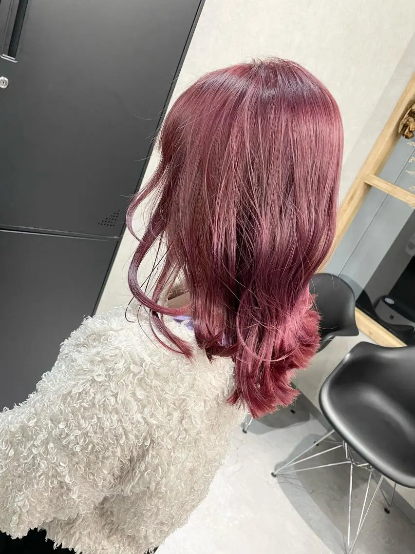 セミロング 外国人風カラー ハイライト 韓国風ヘア レイヤーカット カット ヘアカラー AN'TIA小作代表 ⭐︎kazuma⭐︎のヘアスタイル