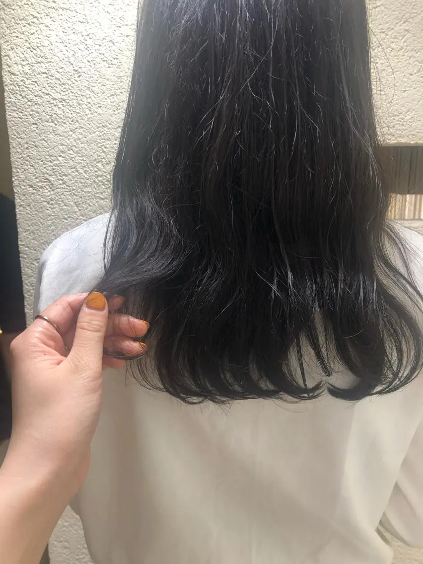 ロング 顔周りの垢抜けヘア 立山あいりのヘアスタイル