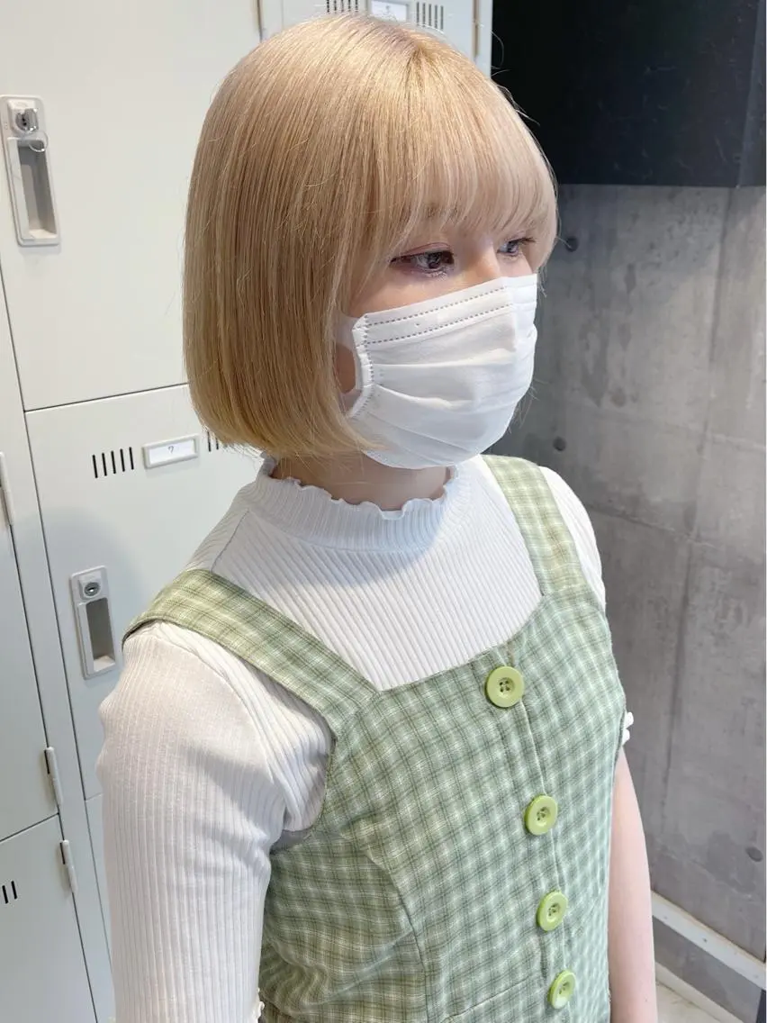 ミディアム カラー パーマ ヘアアレンジ メンズ キッズ ネイル マツエク・マツパ アイブロウ レイヤー/ダブル カラー/YURINAのヘアスタイル