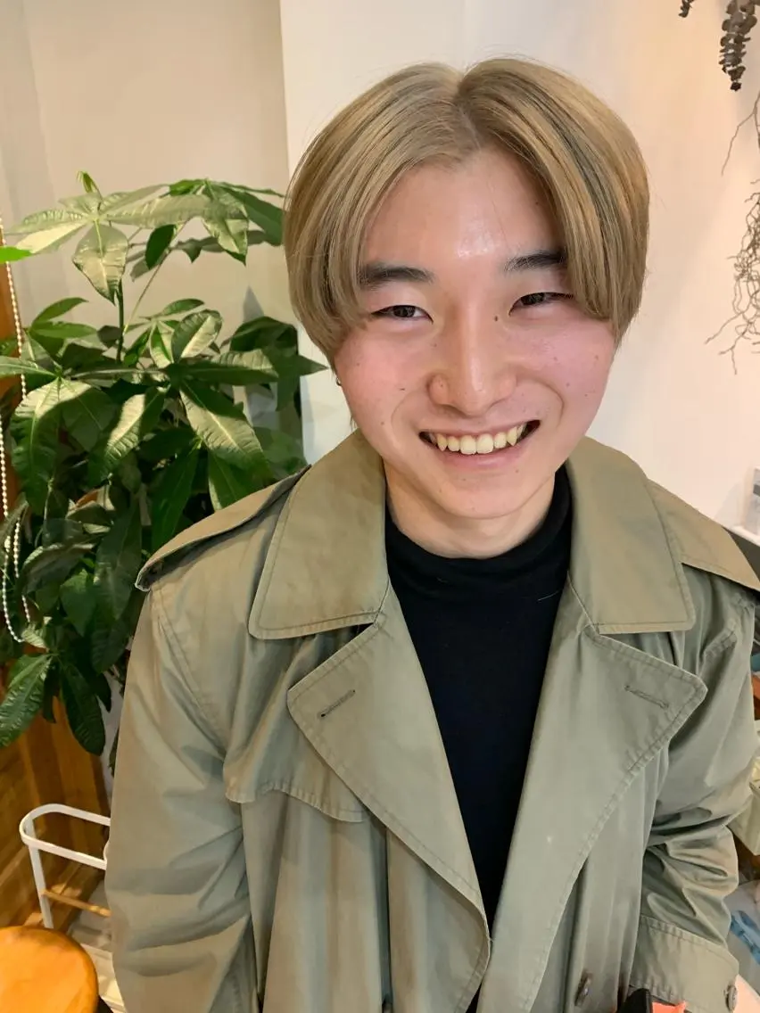ミディアム カラー ベージュカラー ブロンド ブロンドベージュ ホワイトブロンド 中目黒🌼 🌼ハナのヘアスタイル