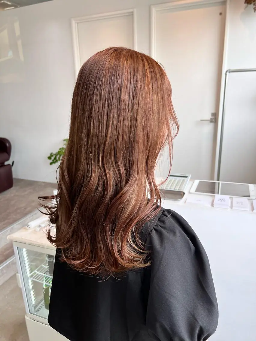 ロング カラー カット ヘアカラー 松坂 真衣のヘアスタイル