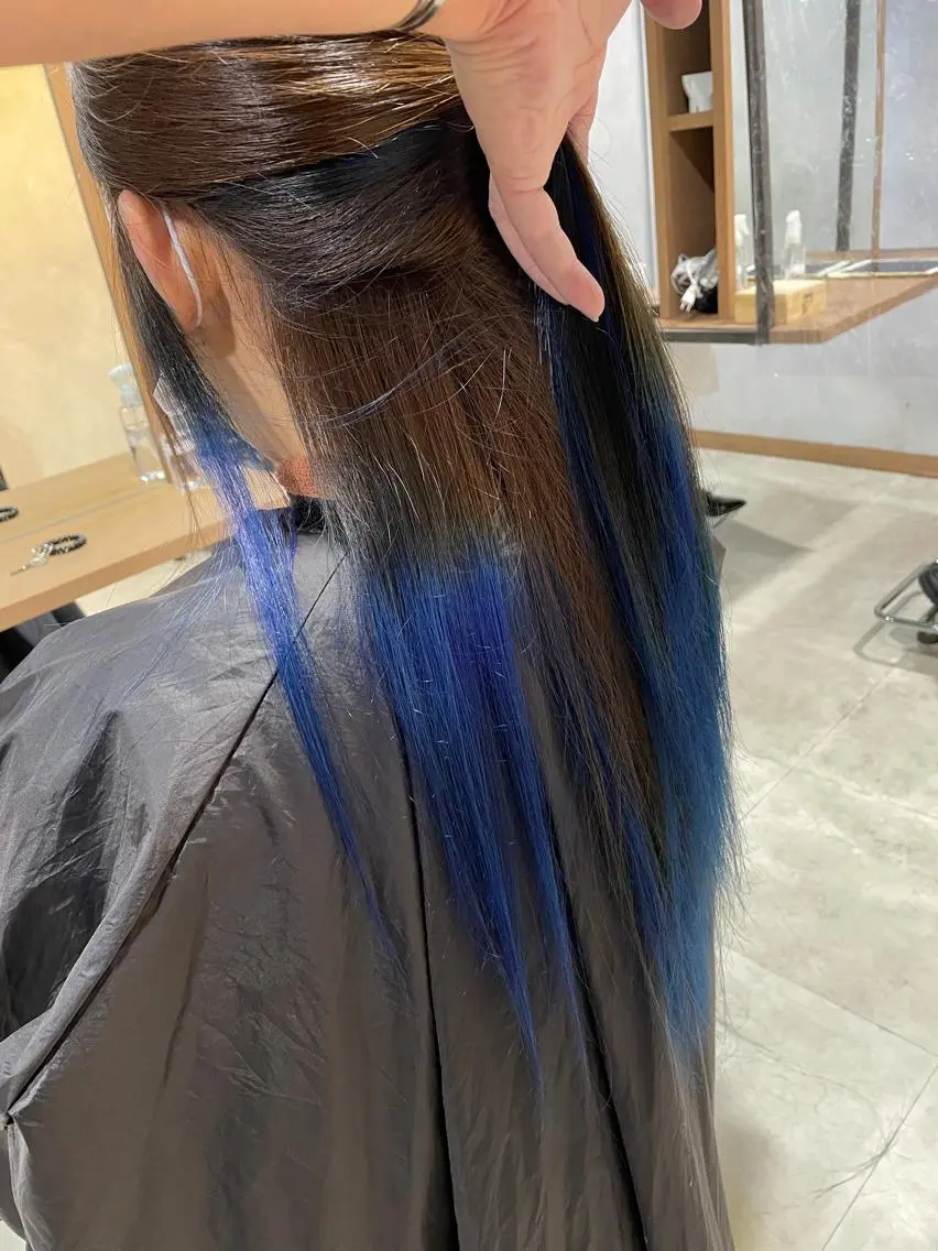 ロング ヘアカラー ブリーチカラー☆ 再生トリートメントのヘアスタイル