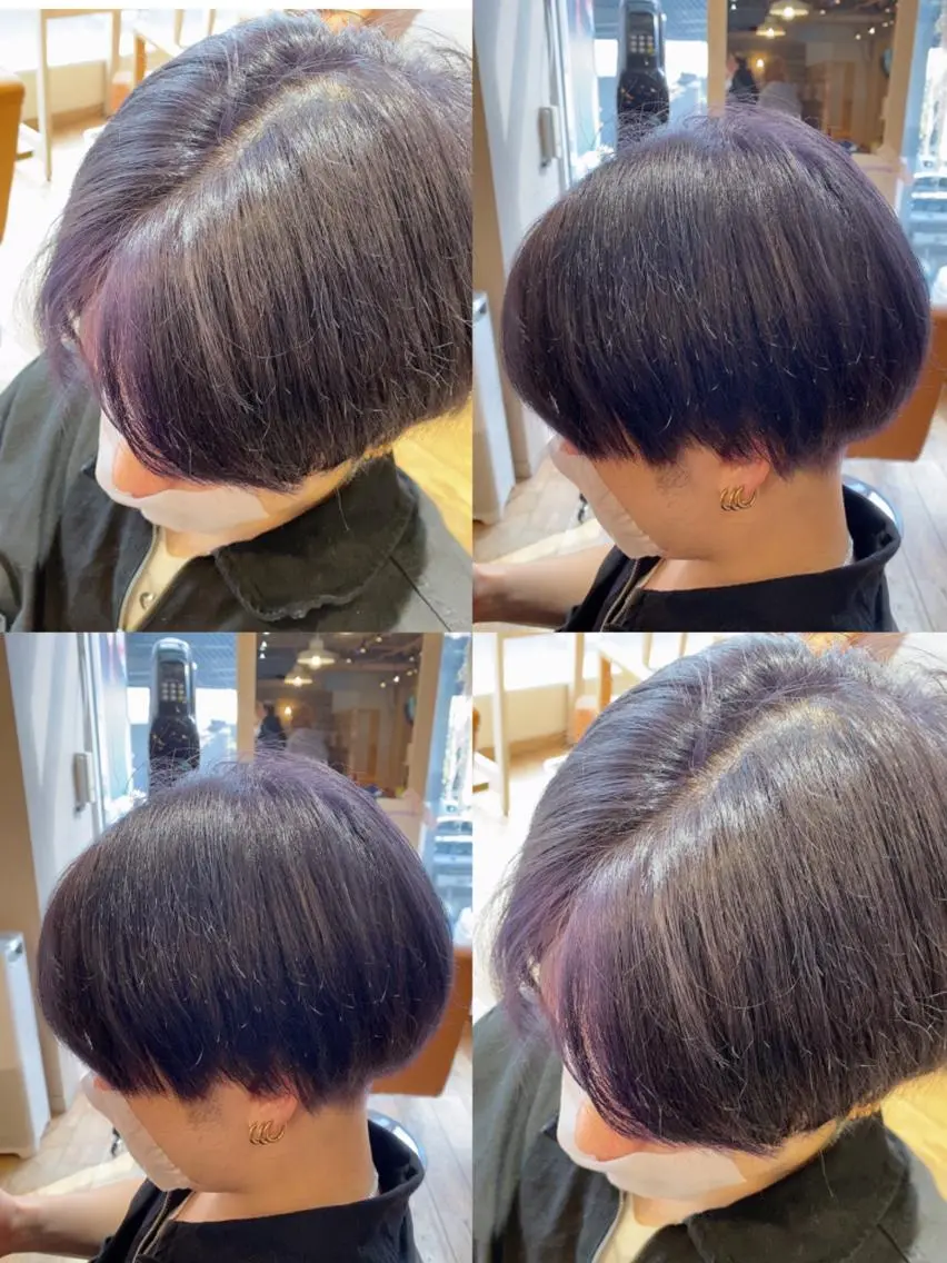 ショート カット ヘアカラー トリートメント 🔥メンズパーマ 特化 渡辺一翔のヘアスタイル