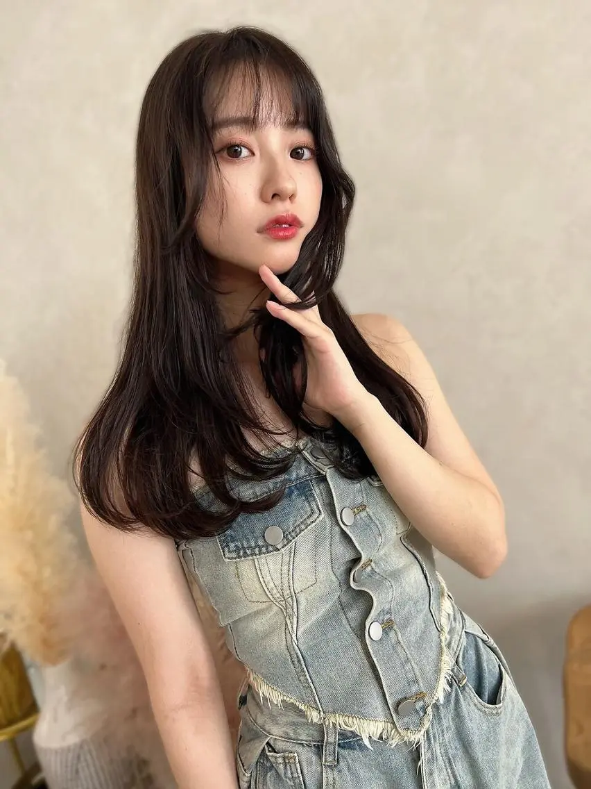 ロング カラー カット ヘアカラー ANGELICA 難波店のヘアスタイル