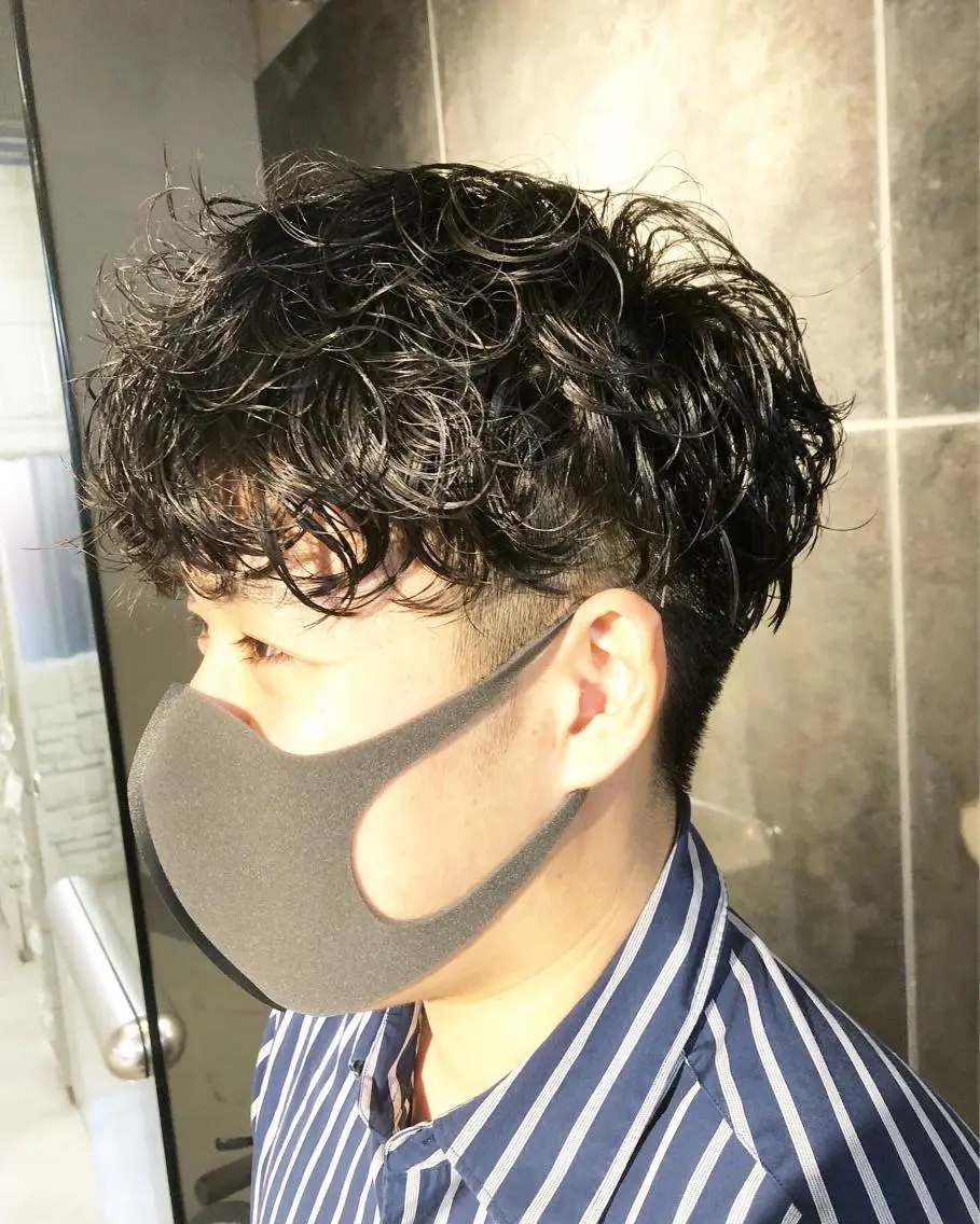 パーマ ヘアアレンジ メンズ カット パーマ トリートメント ヘアセット メンズ特化✂️栗原 侑也のヘアスタイル