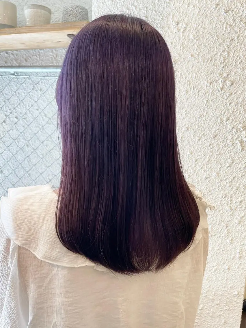 ミディアム カラー カット ヘアカラー トリートメント 透明感・艶カラー/ 坂田友梨奈のヘアスタイル