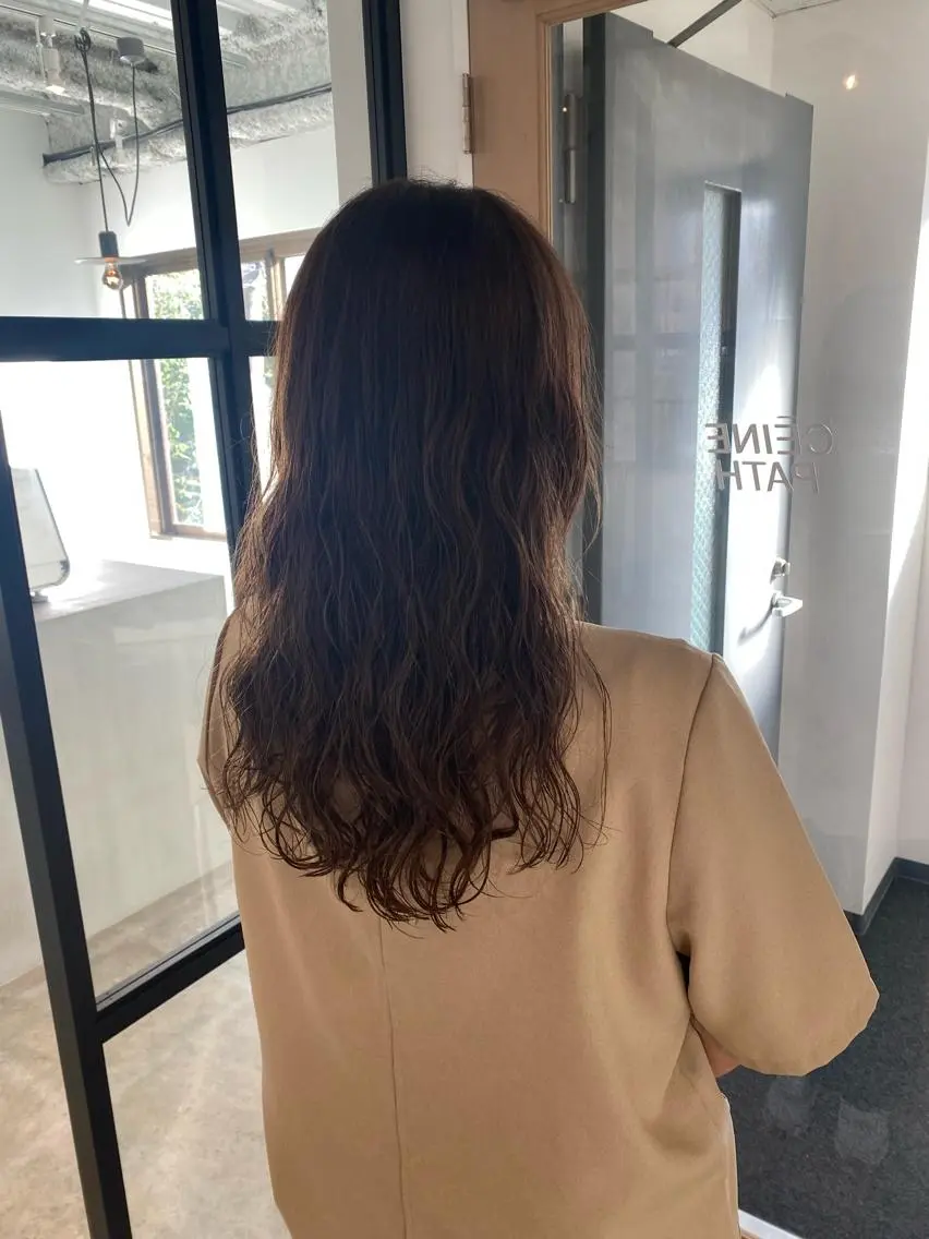ロング カット パーマ トリートメント ブリーチ縮毛矯正/ デサキ ショウヘイのヘアスタイル