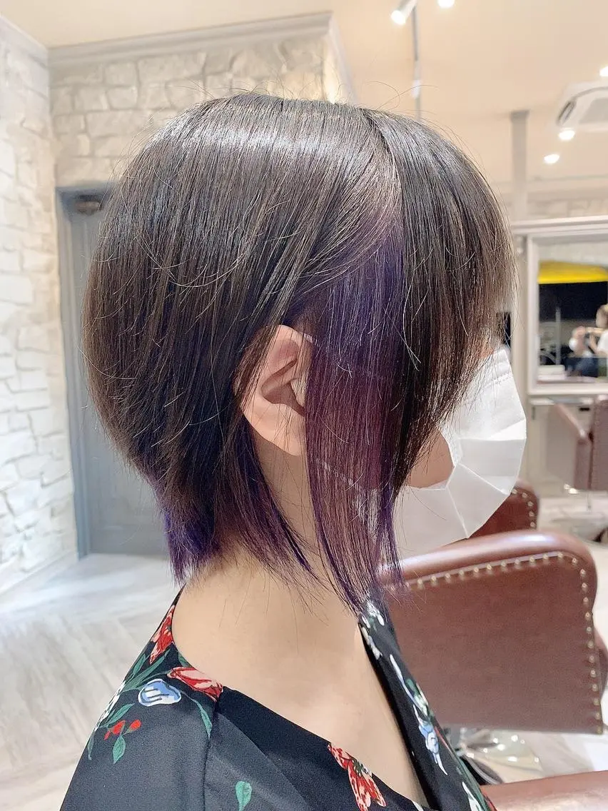 カラー ブリーチ インナーカラー ブリーチカラー⸜♡⸝ クルミ🐍のヘアスタイル