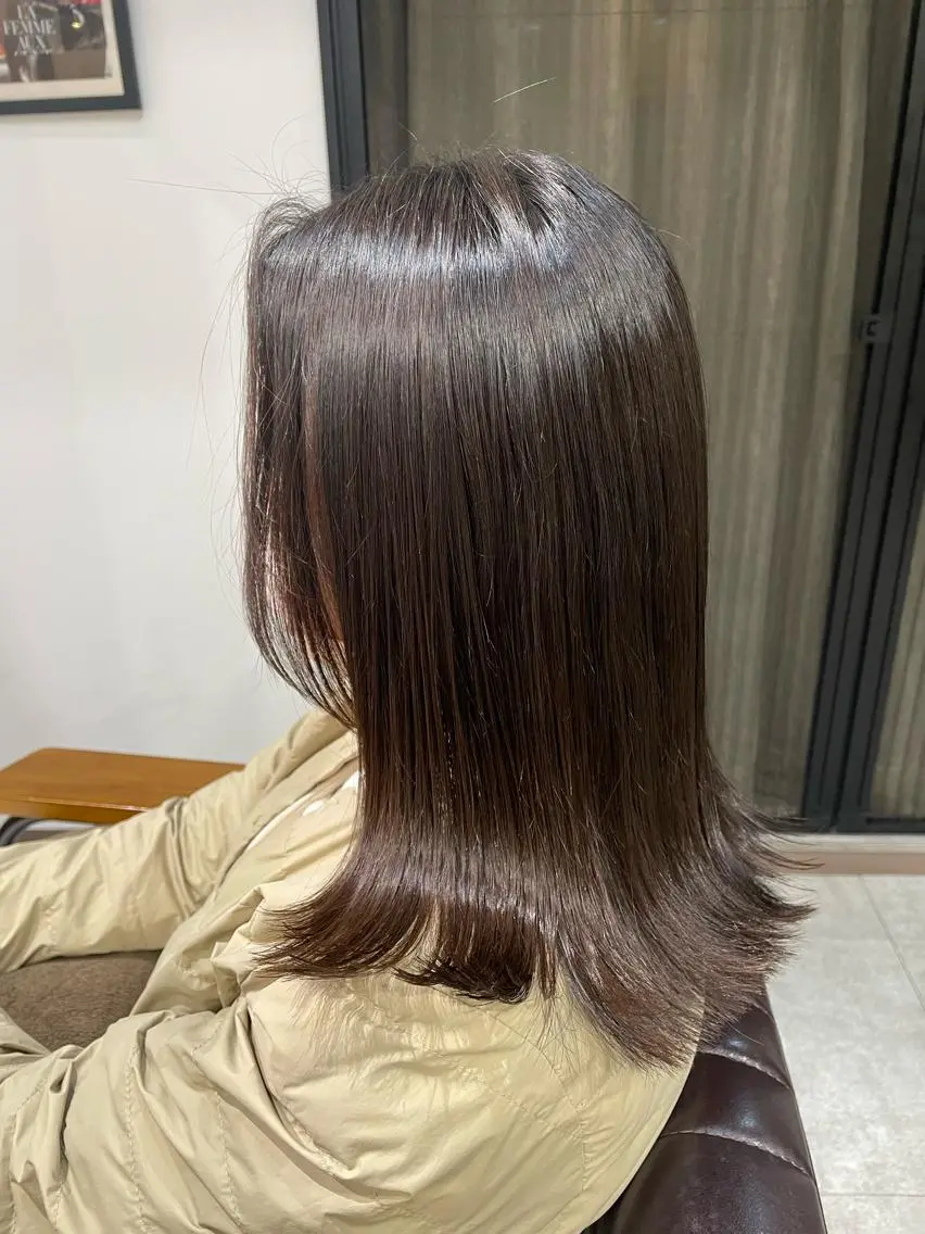 ミディアム 外ハネヘア 木村 真知子のヘアスタイル