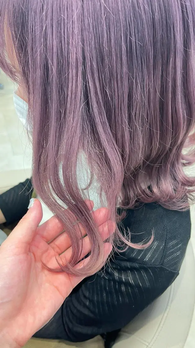 セミロング カラー 暖色専門美容師🎀 お客様満足度◎のヘアスタイル