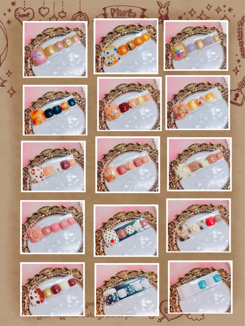 ネイル フットネイル フットネイル CROWN プライベートサロンのネイルデザイン