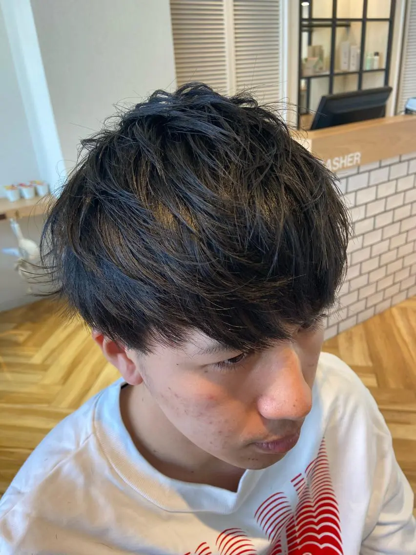 ショート メンズ マッシュ ショートヘア カット ヘッドスパ ✨髪質改善/透明感✨ 西野 陽のヘアスタイル