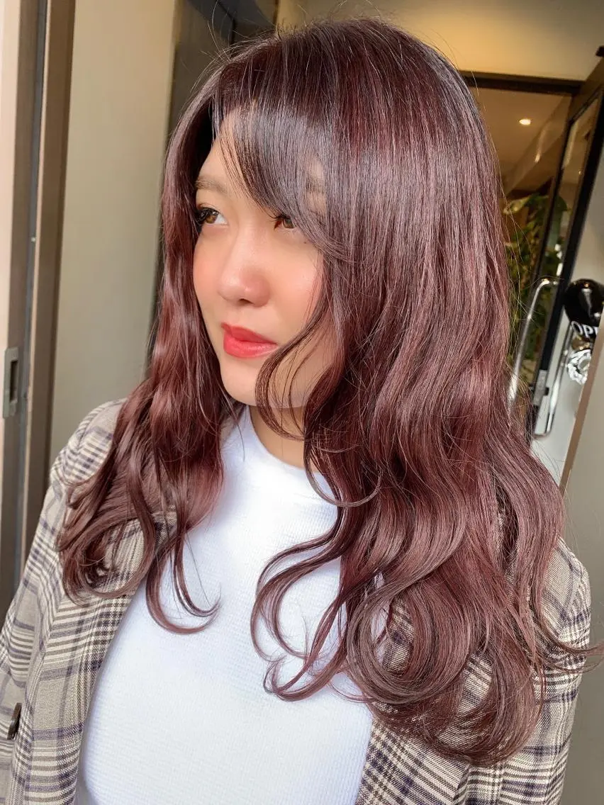 ロング カラー カット ヘアカラー 髪質改善will hairdesignのヘアスタイル
