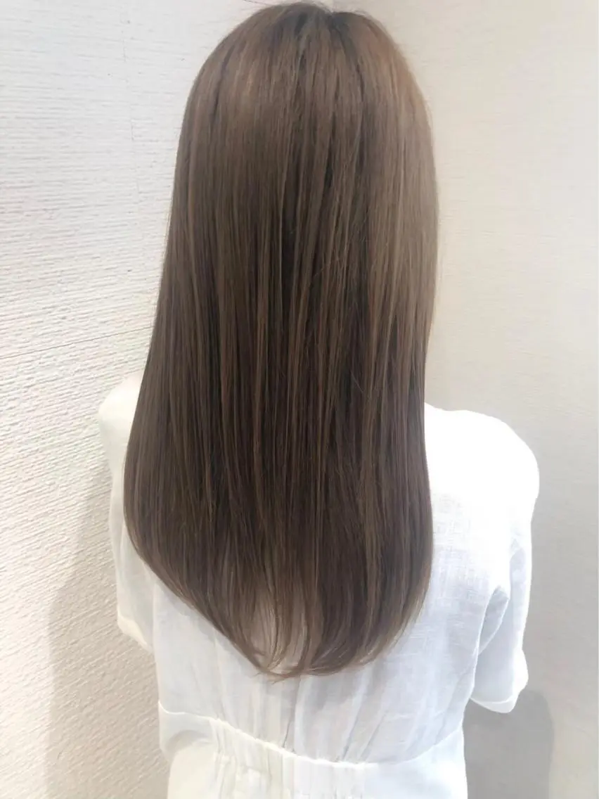 ロング パーマ カット ヘアカラー 全席個室 暖色カラー Zina松園優香🌸のヘアスタイル