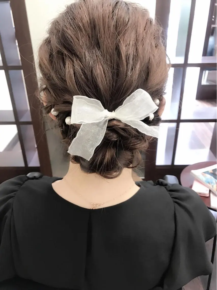 ロング ヘアアレンジ 卒業式のヘアスタイル 沢田 瞳のヘアスタイル