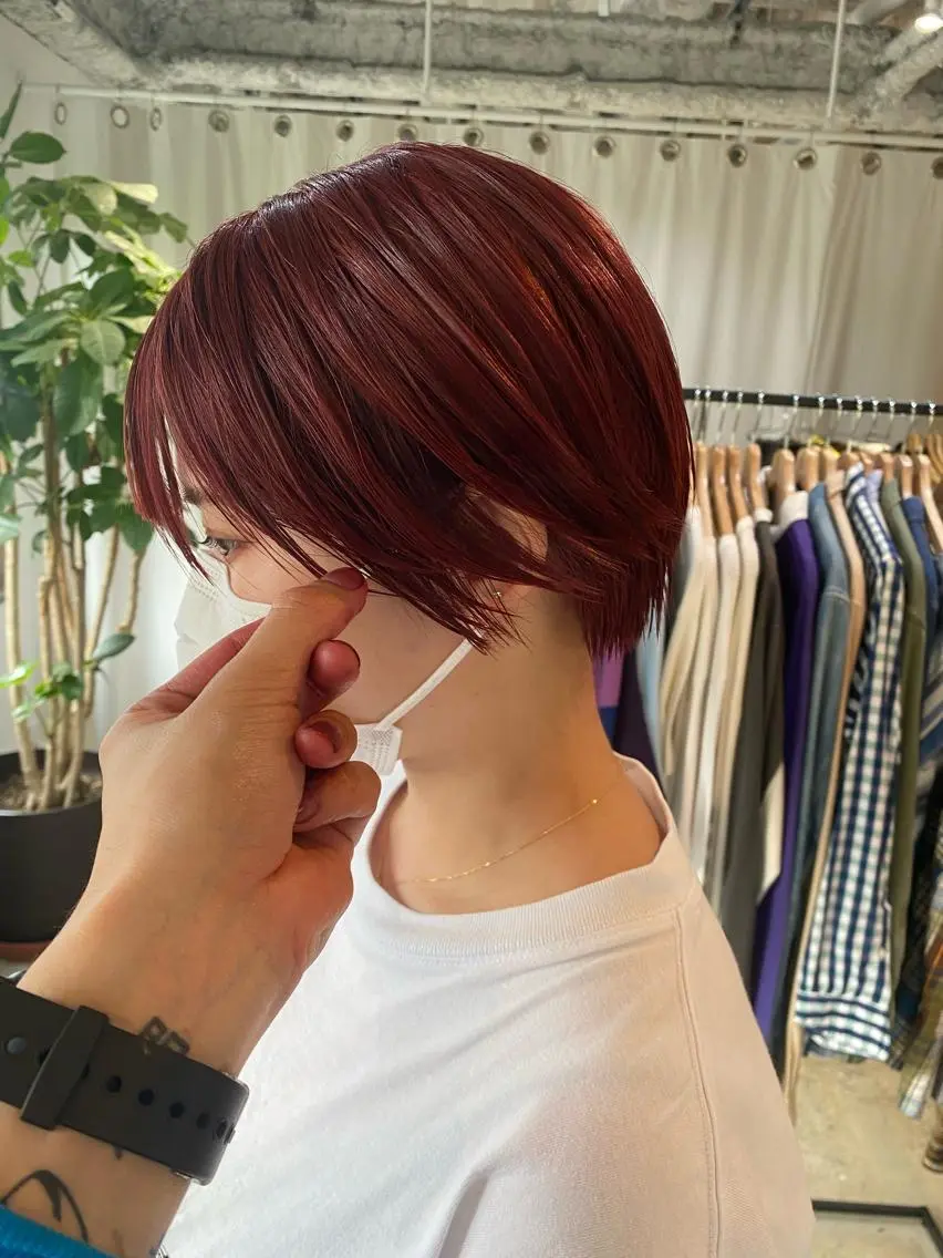 ショート カラー ♡レイヤーカット れお♡のヘアスタイル