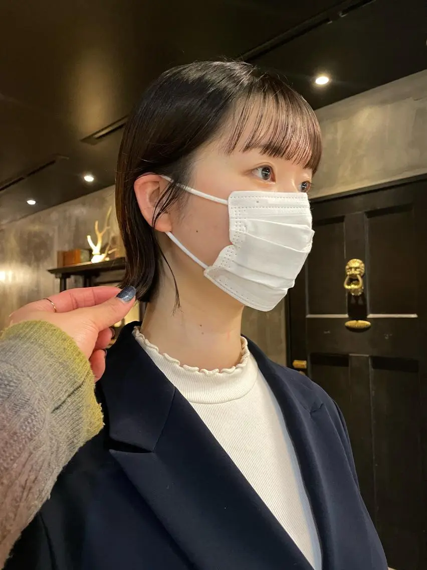 ショート カラー パーマ ヘアアレンジ カット トリートメント くびれレイヤー/艶 カラー　MADOKAのヘアスタイル