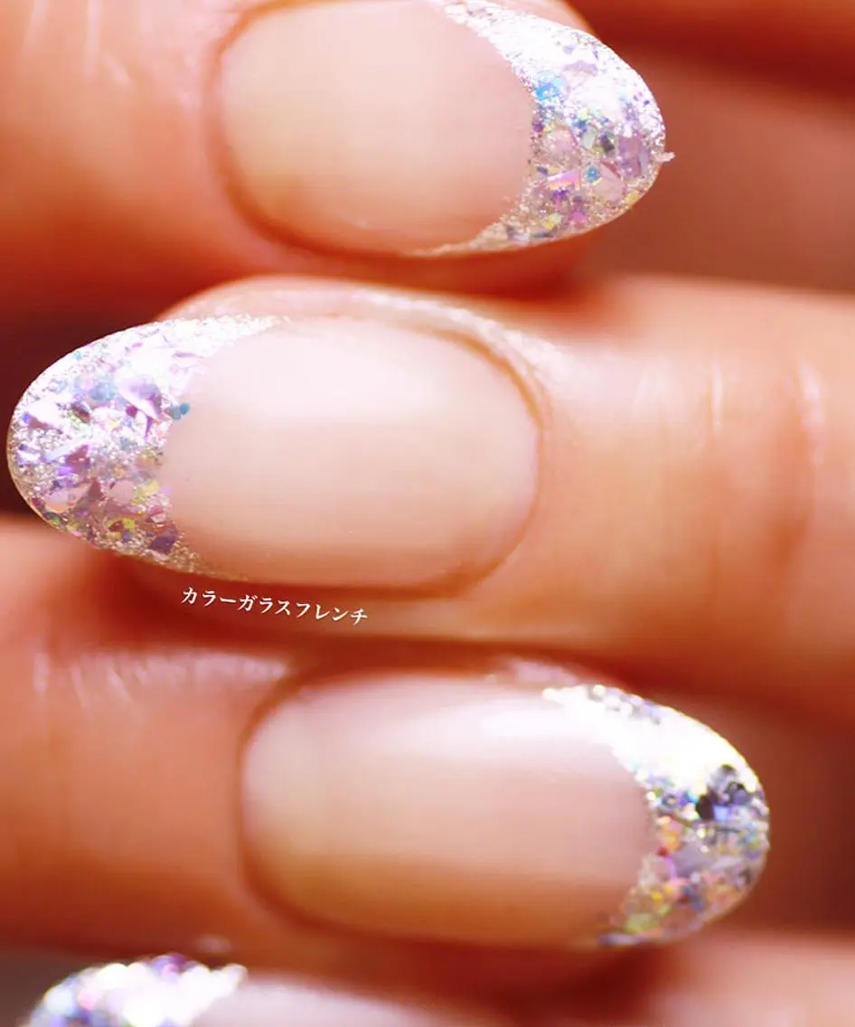 ネイル アートネイル フレンチネイル ガラスフレンチ atelier nife.のネイルデザイン