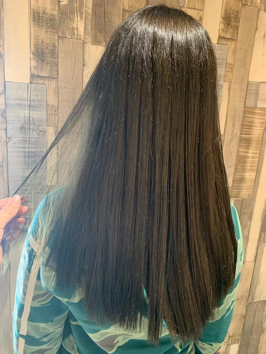 ロング カラー オリーブカラー 韓国🇰🇷 ✂︎hair 内田愛のヘアスタイル