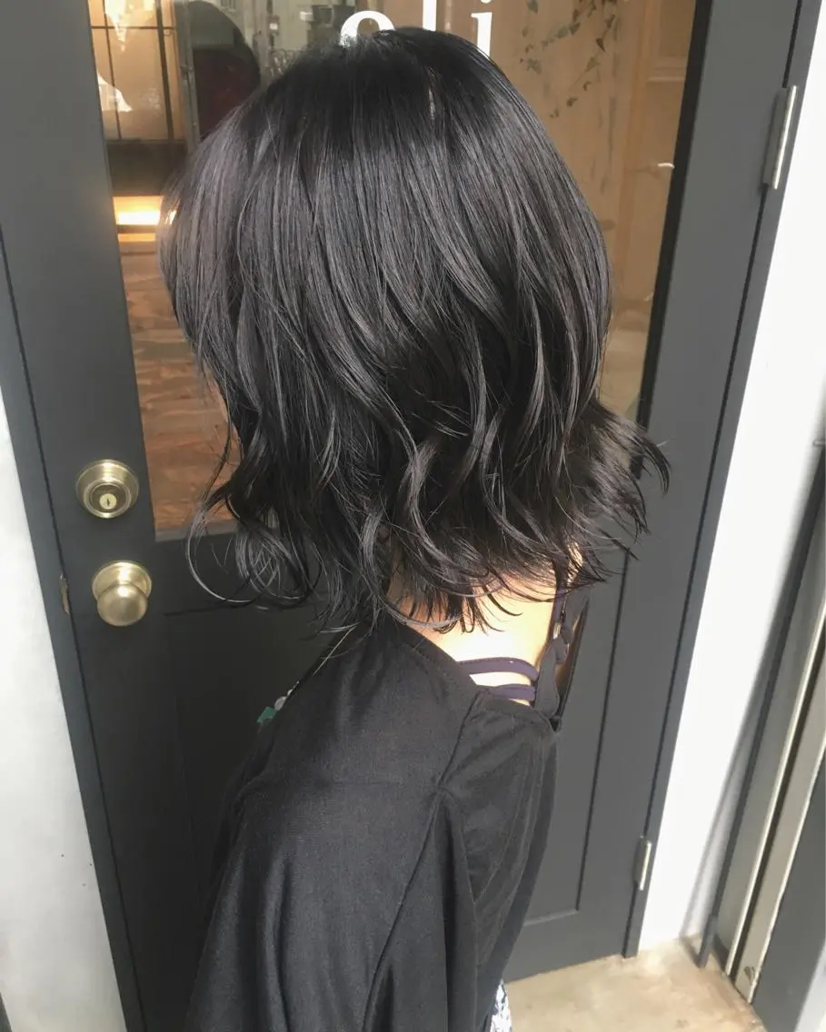 ショート 切りっぱなしボブ ボブ 【ブリーチ髪質改善 パーマ】宮田浩章のヘアスタイル
