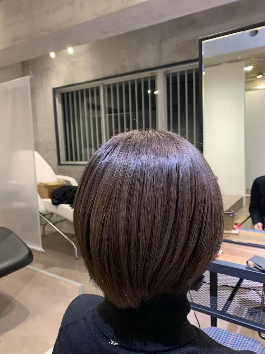ミディアム カラー パーマ ヘアアレンジ ネイル デザインカラー グレージュ カット ヘアカラー トリートメント Sia中野新橋 『JUNYA』のヘアスタイル