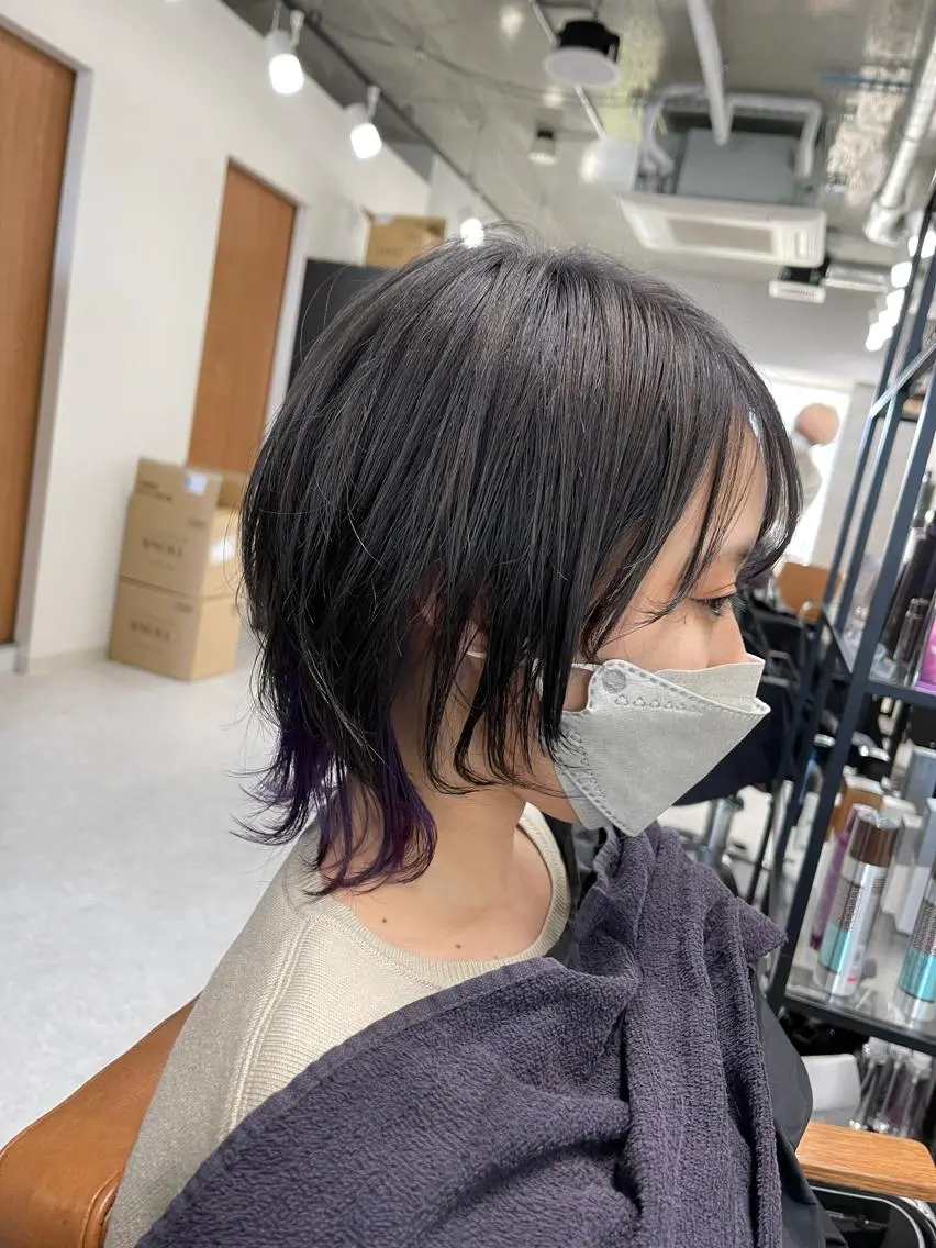 ショート バレイヤージュ特化/ アキラのヘアスタイル