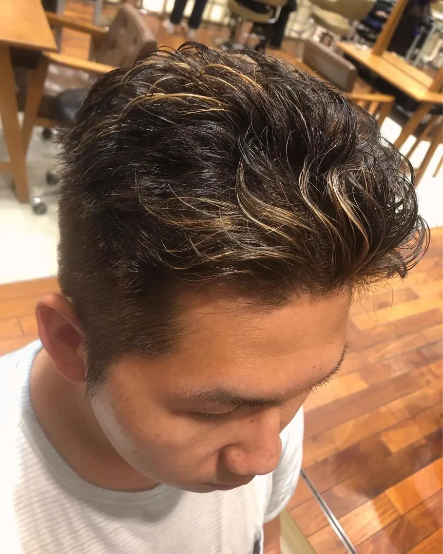 カラー メンズ 髪質改善⭐️ 桜場のヘアスタイル
