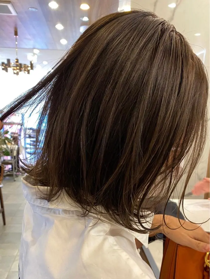 ミディアム カラー 門崎未依/レイヤー/ メンズカット🪿🌼のヘアスタイル