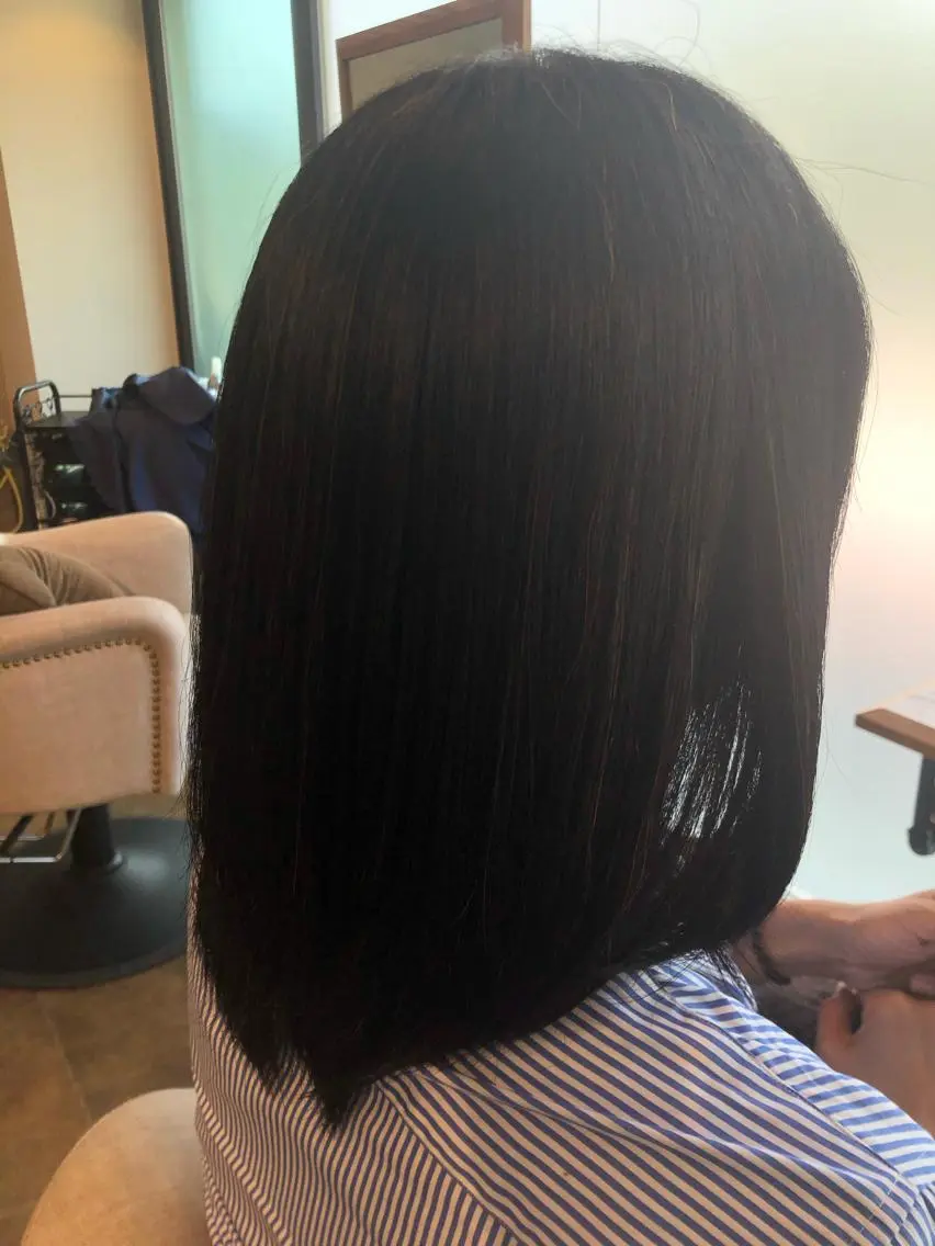 セミロング 髪質改善 縮毛矯正 トリートメント Hair&Make Nahoのマツエク・マツパデザイン