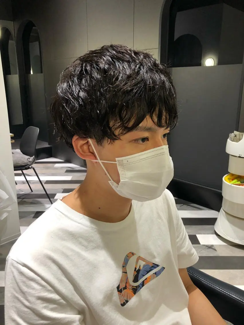 パーマ メンズ カット パーマ ヘッドスパ 貴方に似合うを見つけ ます🌱市川リョウカのヘアスタイル