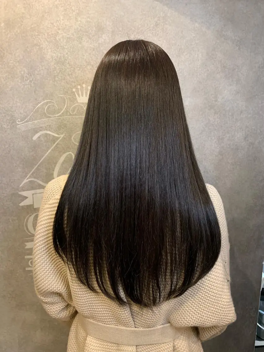 ロング カラー ✨️極艶髪質改善✖️ クロスパーマ✨のヘアスタイル
