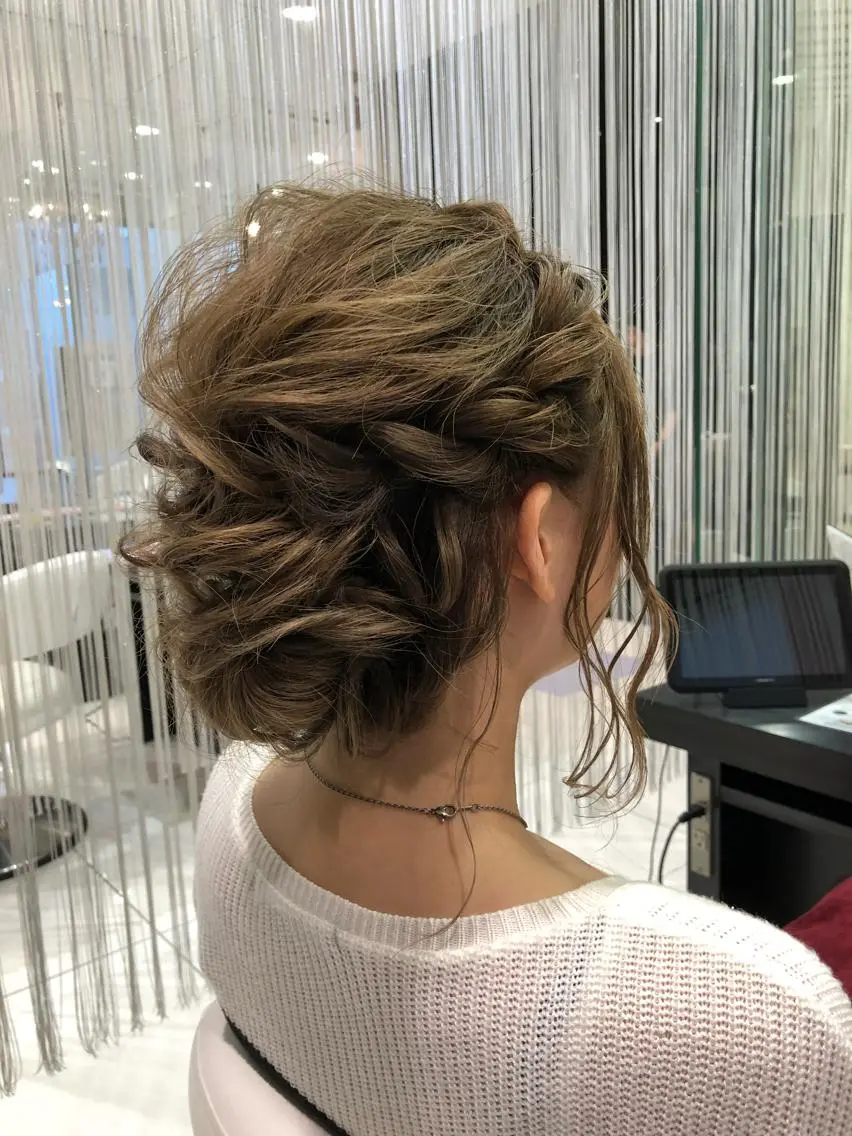 ミディアム ヘアアレンジ ヘアセット 大塚 貴之のヘアスタイル