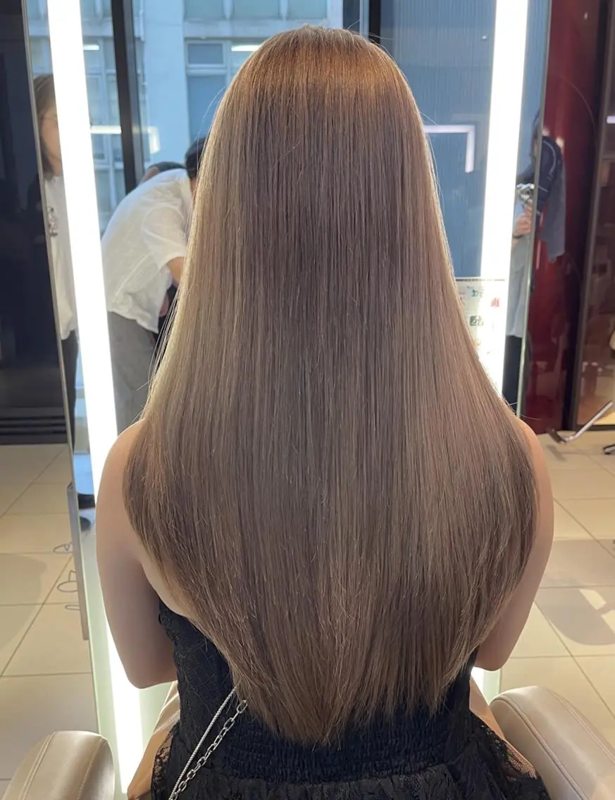 ロング カット 縮毛矯正 トリートメント 似合わせカット 銀座/アライ カズヤのヘアスタイル