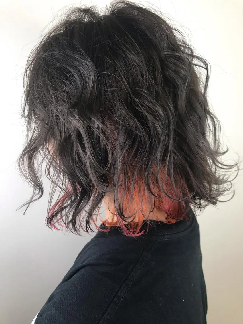 ミディアム カラー カット ヘアカラー トリートメント Lien 深井店のヘアスタイル