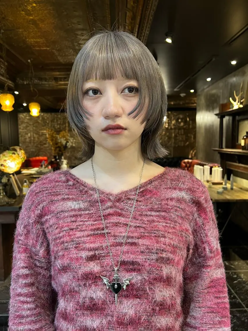 ミディアム カラー カット ヘアカラー 圧倒的デザイン力 店長🎨RENAのヘアスタイル