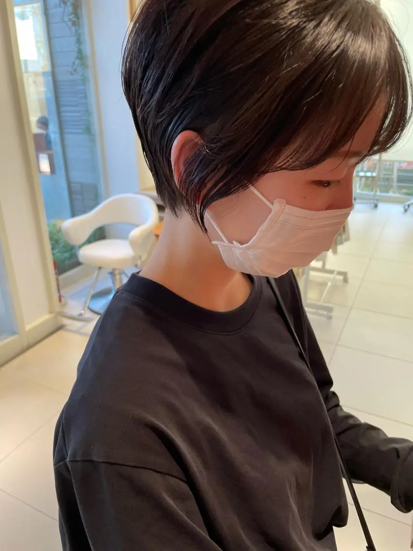 ショート ショートボブ ボブ ショートヘア 鶴岡で縮毛矯正なら お任せ！ハヤシナオミのヘアスタイル