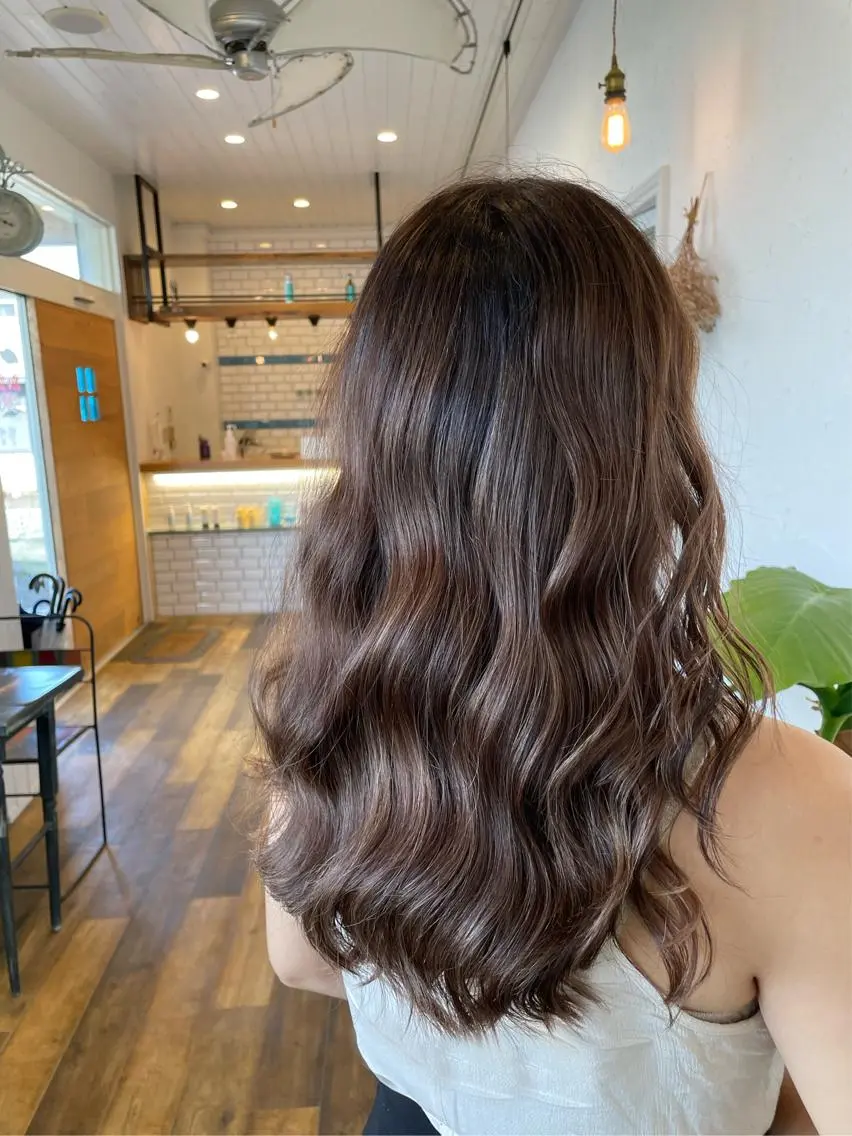 ロング カラー ヘアカラー 🌸小掛🌸 豊橋外国人風カラーのヘアスタイル