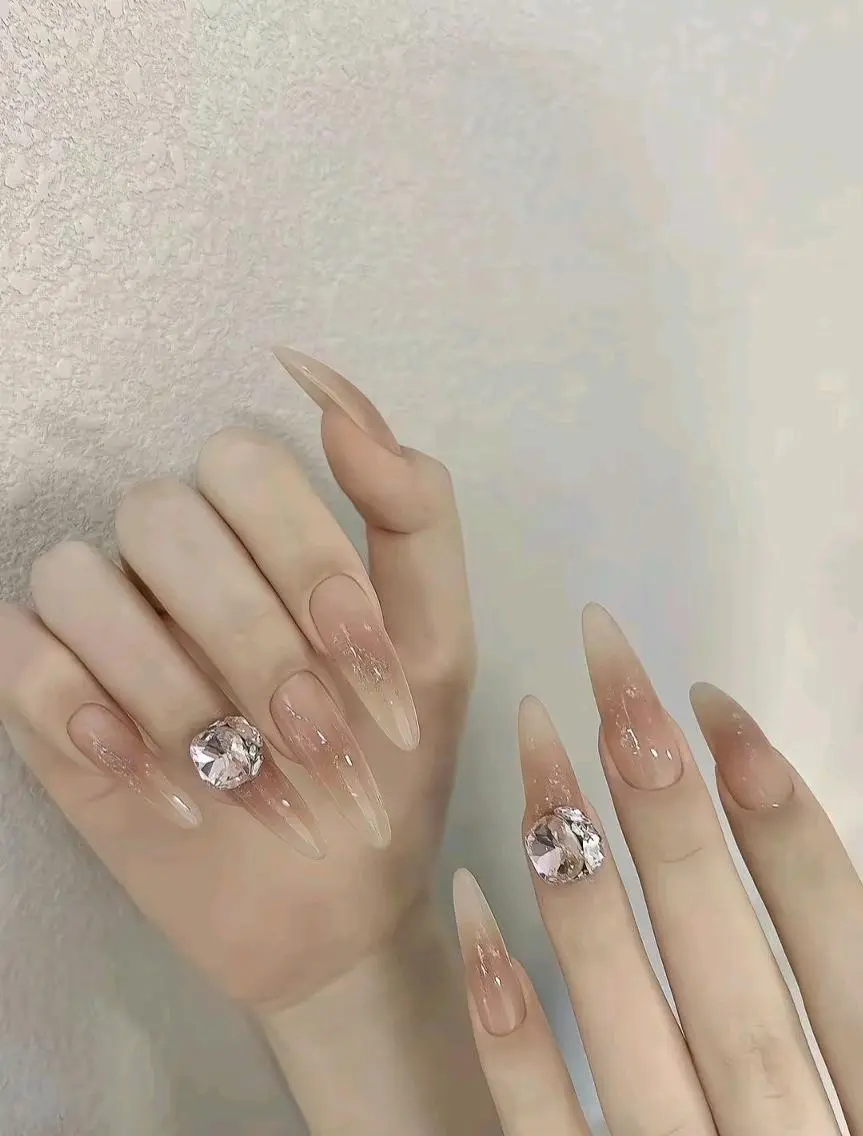 ネイル 長さ出し フレンチネイル グラデーション 卒業式 マグネットネイル ハンドネイル MIHANA ZENのネイルデザイン