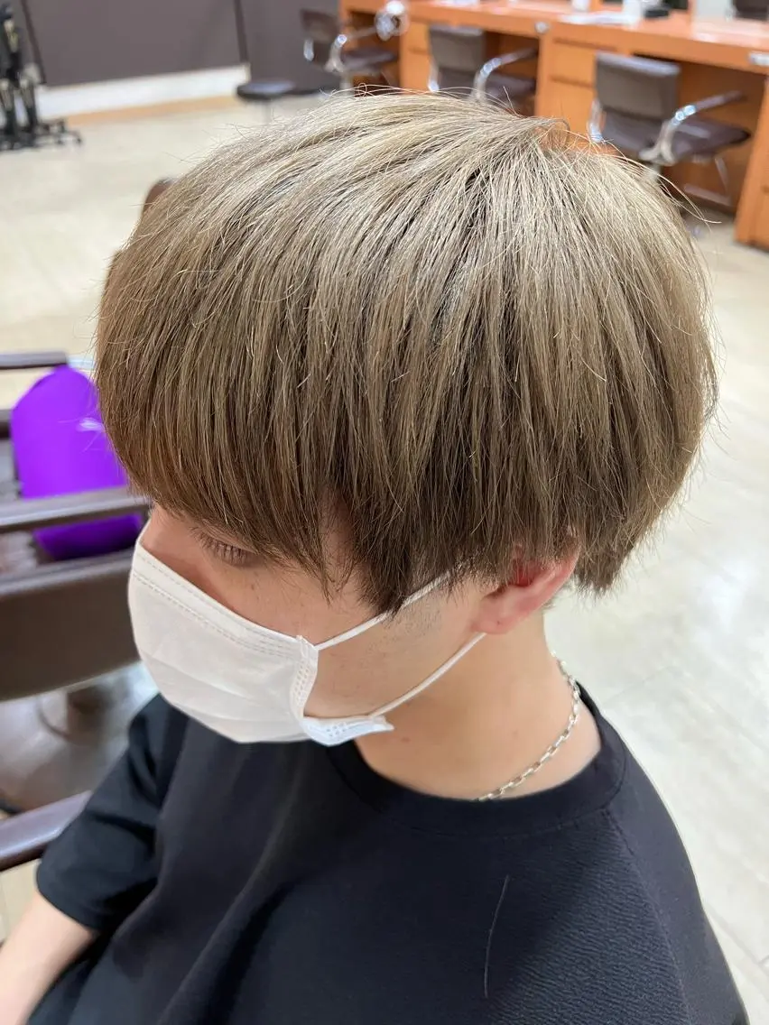 カラー メンズ ベージュカラー ミルクティーベージュ 仕上がり満足度 No.1池田篤史のヘアスタイル