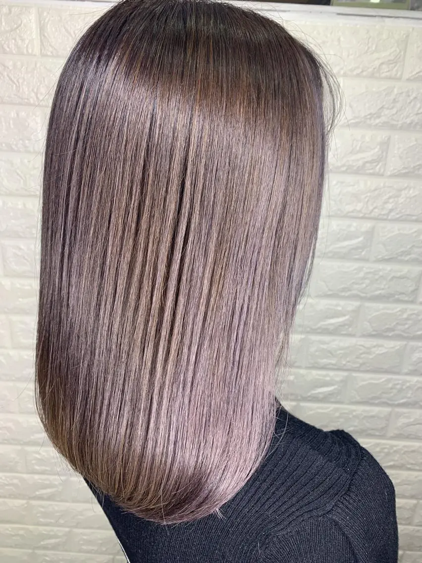 ミディアム カラー アクアカラー ハイトーンカラー トリートメント LAS 代表 ナガカワ コウヘイのヘアスタイル