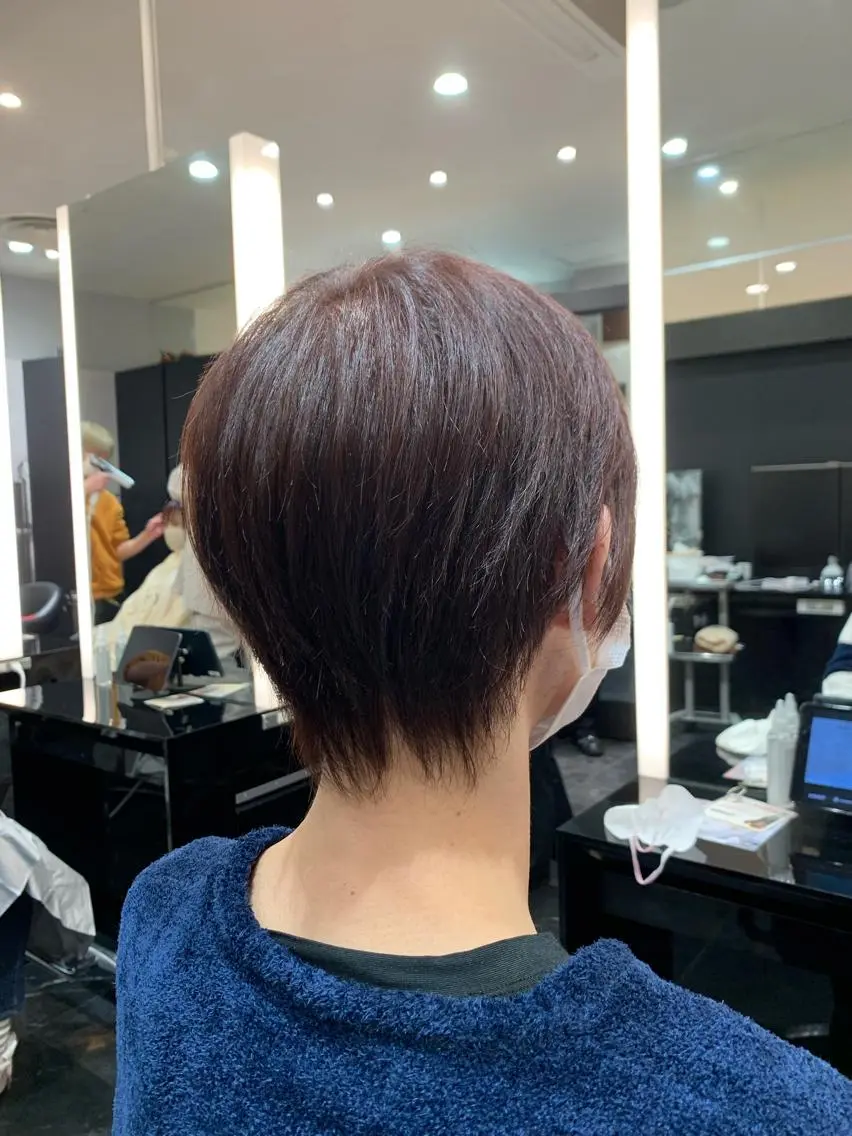 ショート メンズ メンズブリーチ 艶髪/白髪ぼかし ヘッドスパ/大野結菜のヘアスタイル