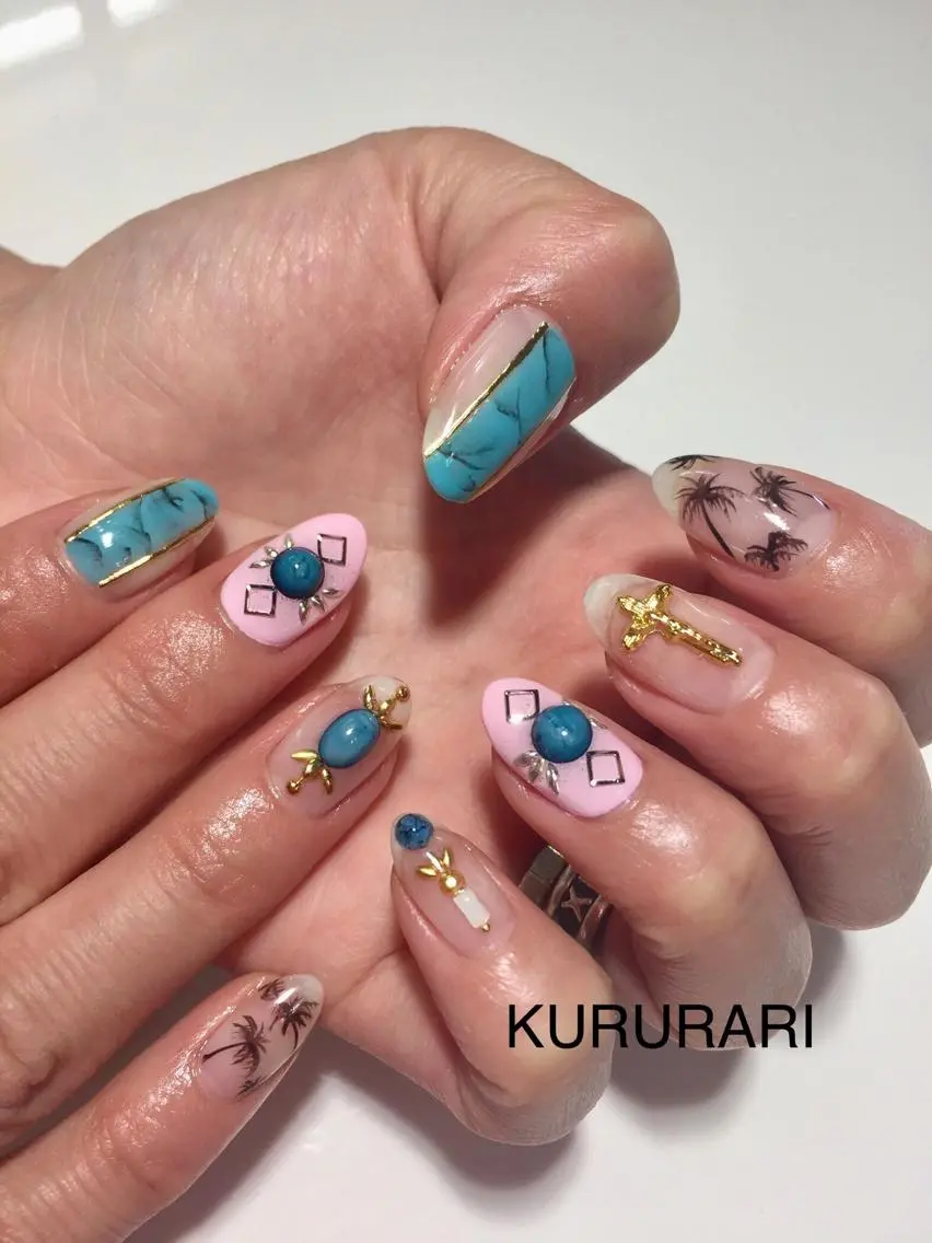 ネイル アートネイル ジェルネイル KURURARI NAILのネイルデザイン