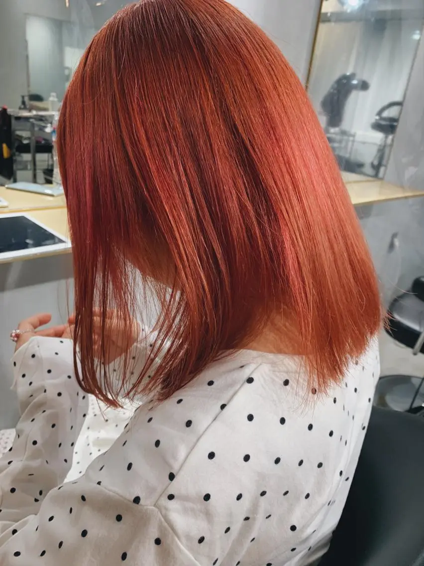 カラー ボブパーマコテ巻き風 パーマNo1深江秀平のヘアスタイル