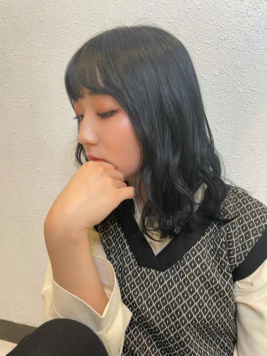 ミディアム カラー 💈髪質改善メニュー 佐藤 萌💈のヘアスタイル